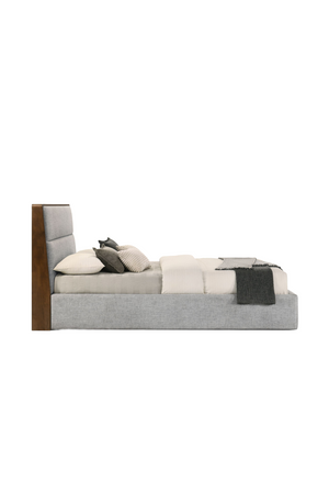   Gray Walnut-Trimmed Bed | Oroa.com