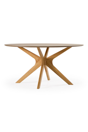   Round Natural Oak Dining Table | Oroa.com