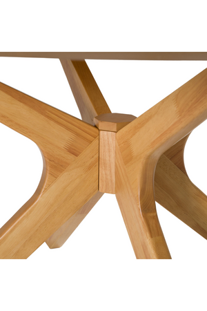   Round Natural Oak Dining Table | Oroa.com