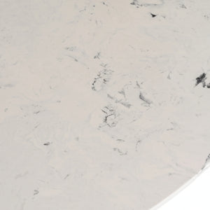   White Marble Round Dining Table | Oroa.com