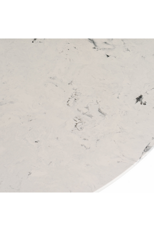   White Marble Round Dining Table | Oroa.com
