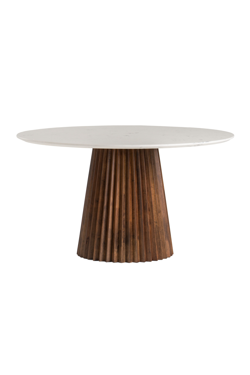   White Marble Round Dining Table | Oroa.com