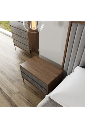   Volcanic Slate 2-Drawer Nightstand | Oroa.com