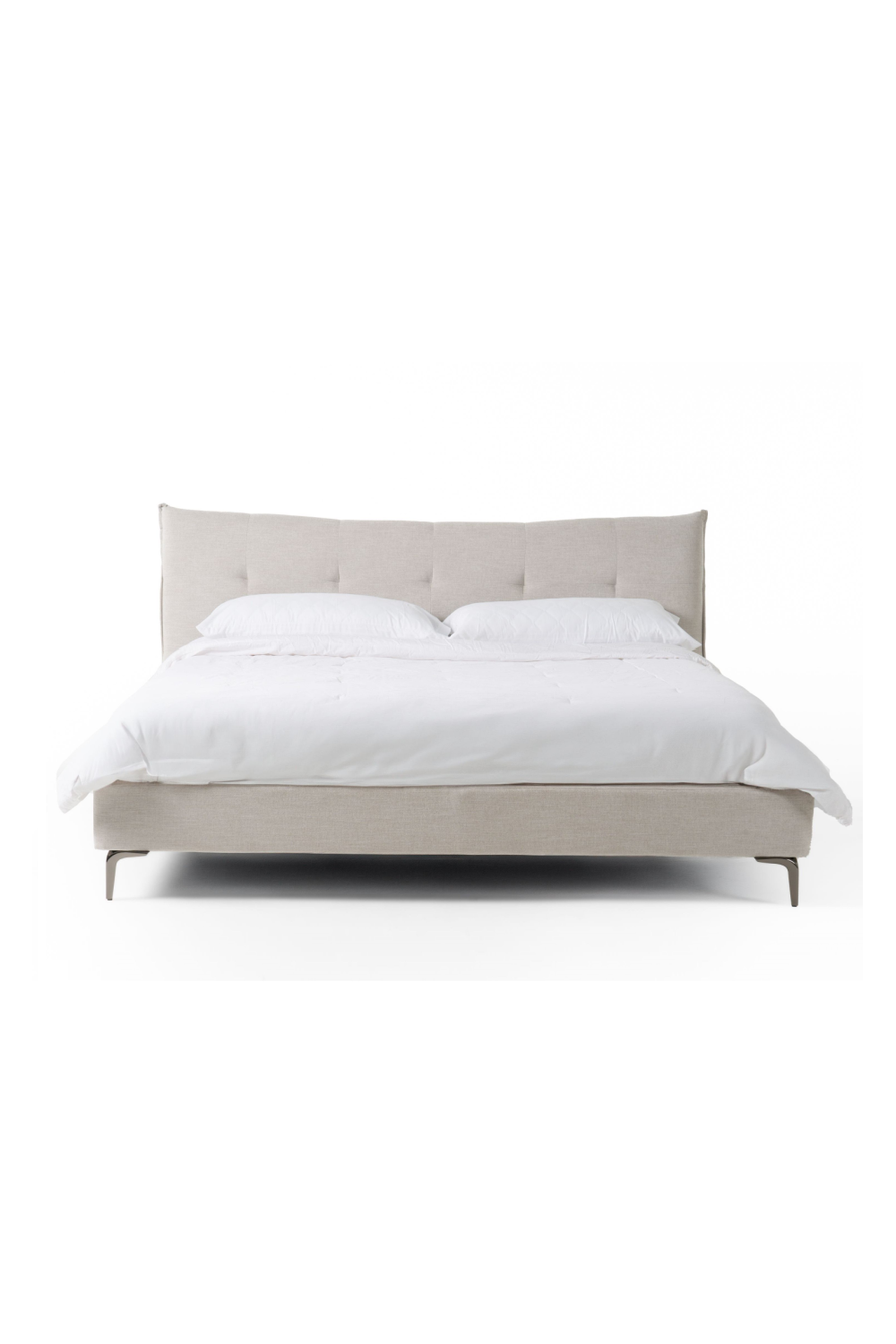   Gray Tufted Bed | Oroa.com
