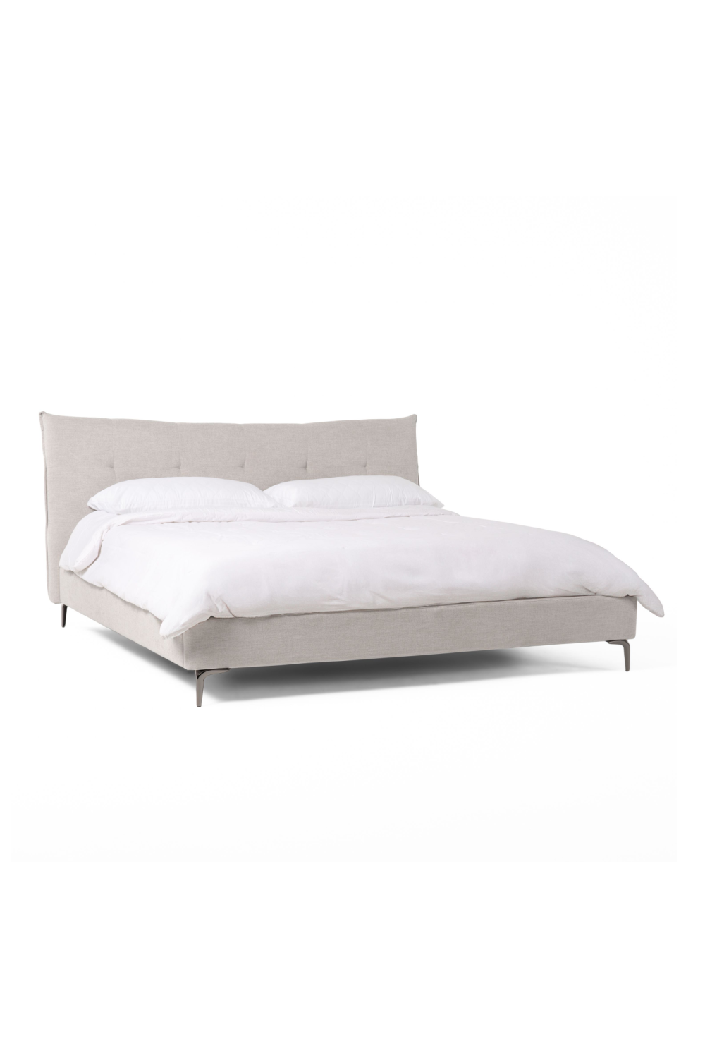   Gray Tufted Bed | Oroa.com