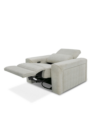   Beige Power Recliner Lounge Chair | Oroa.com