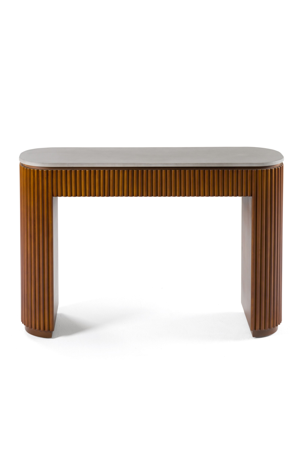   Fluted Wood Base Console Table | Oroa.com