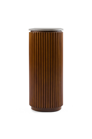   Fluted Wood Base Console Table | Oroa.com