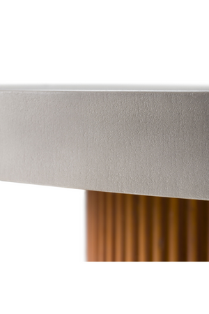   Fluted Wood Base Dining Table | Oroa.com