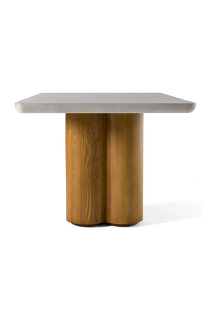   Walnut Base Rectangular Dining Table | Oroa.com