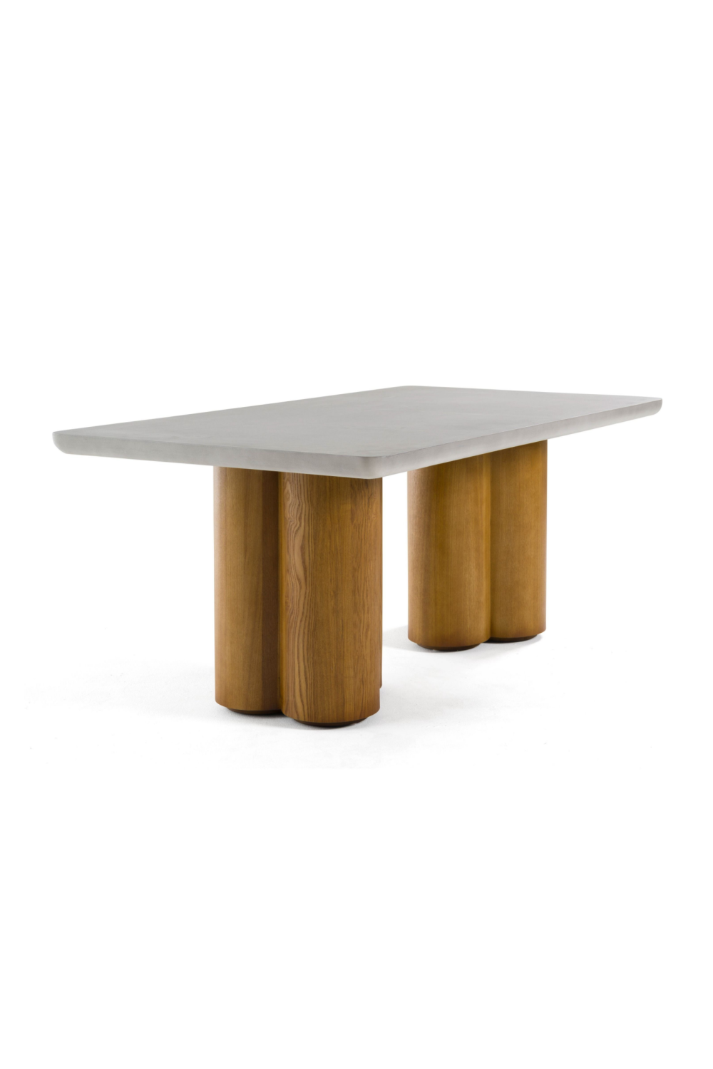   Walnut Base Rectangular Dining Table | Oroa.com