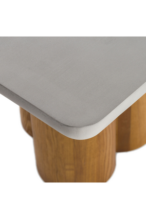   Walnut Base Rectangular Dining Table | Oroa.com