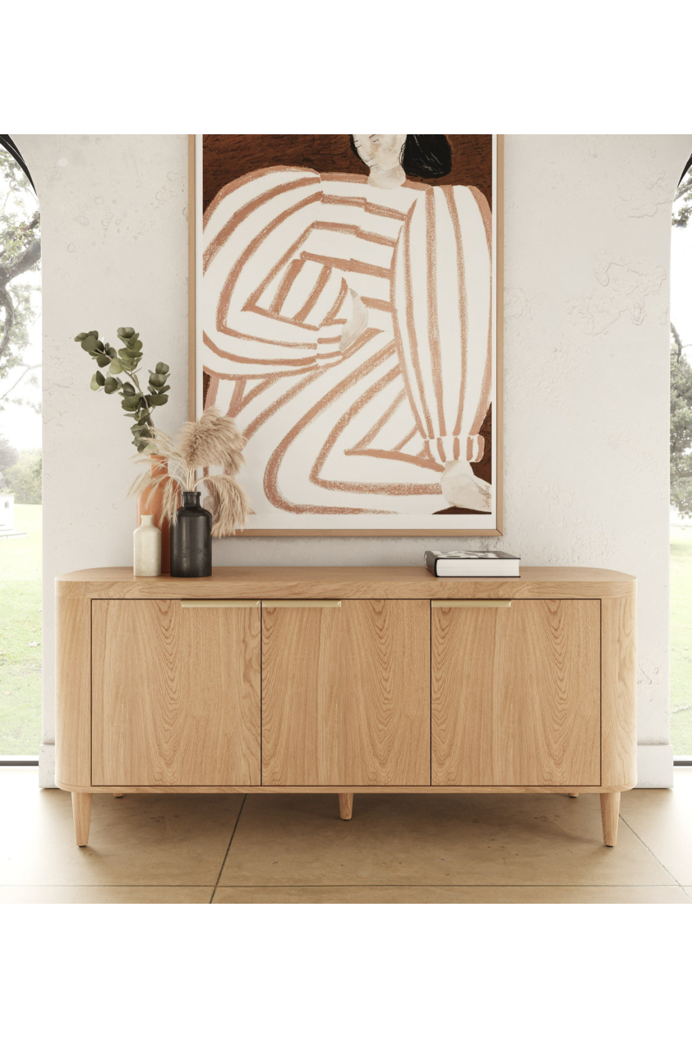   3-Door Oak Sideboard | Oroa.com