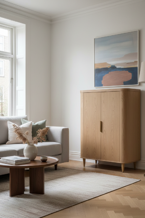   Oak 2-Door Tall Sideboard | Oroa.com