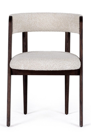   Rounded-Back Walnut Dining Chairs (2) | Oroa.com