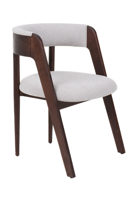   Rounded-Back Walnut Dining Chairs (2) | Oroa.com