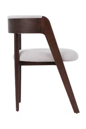   Rounded-Back Walnut Dining Chairs (2) | Oroa.com