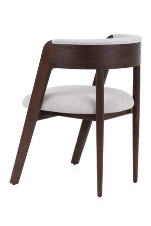   Rounded-Back Walnut Dining Chairs (2) | Oroa.com