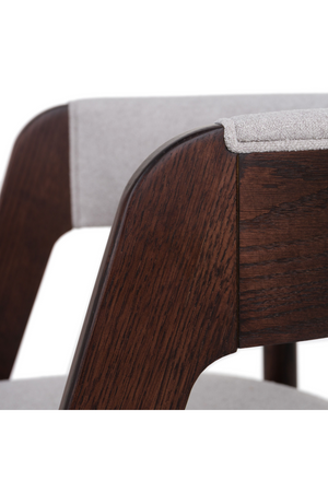   Rounded-Back Walnut Dining Chairs (2) | Oroa.com