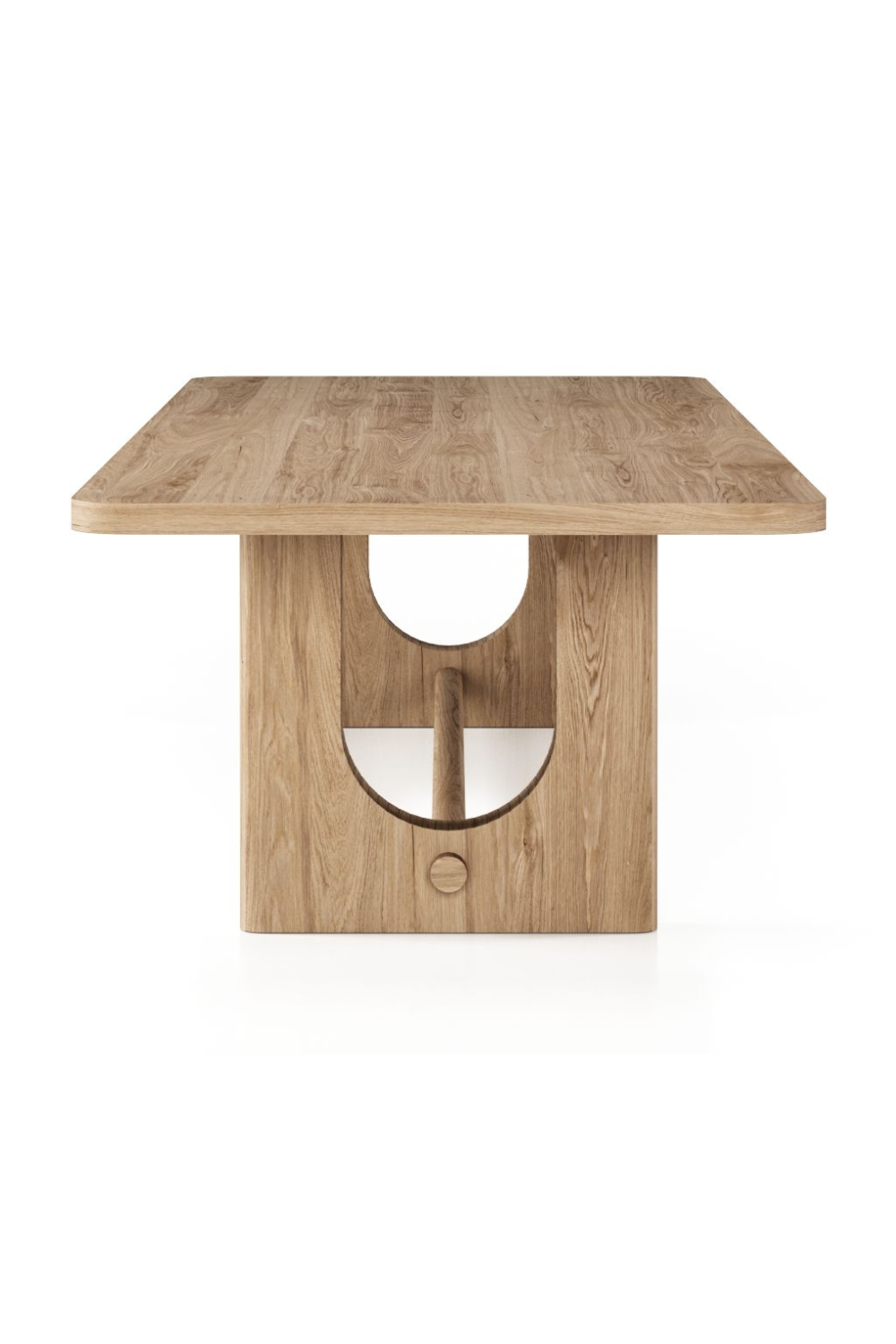   Trestle Base Oak Dining Table | Oroa.com