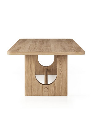   Trestle Base Oak Dining Table | Oroa.com