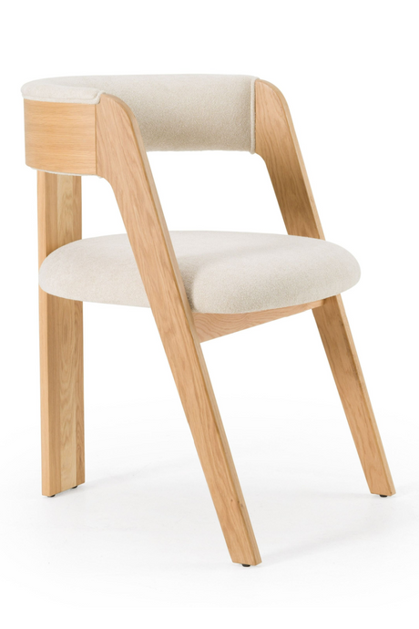   Wood Framed Curve Dining Chairs (2) | Oroa.com