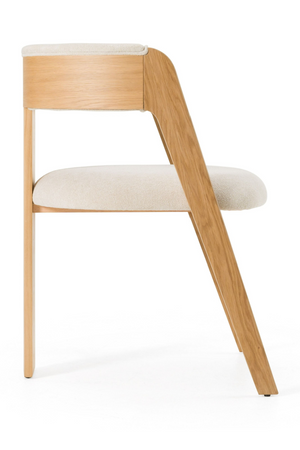   Wood Framed Curve Dining Chairs (2) | Oroa.com