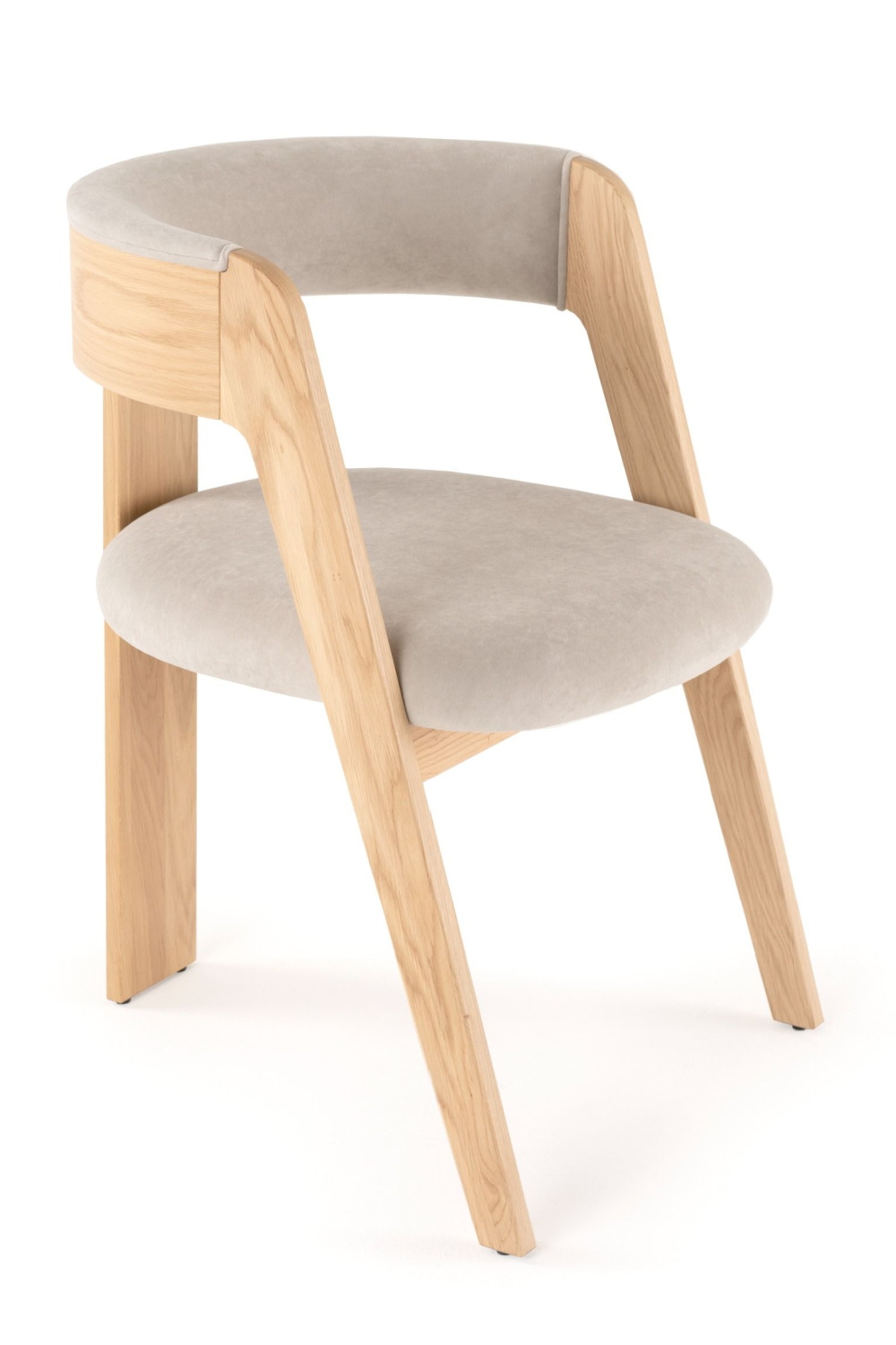   Wood Framed Curve Dining Chairs (2) | Oroa.com