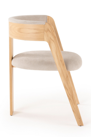   Wood Framed Curve Dining Chairs (2) | Oroa.com