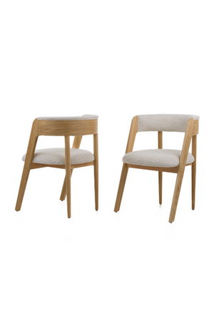   Rounded-Back Walnut Dining Chairs (2) | Oroa.com