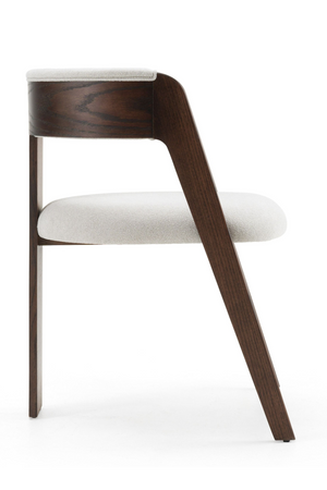   Wood Framed Curve Dining Chairs (2) | Oroa.com