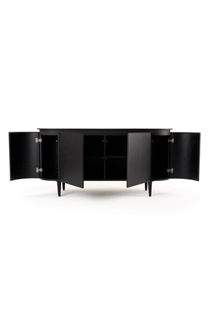   Oak 4-Door Oval Sideboard | Oroa.com
