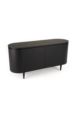   Oak 4-Door Oval Sideboard | Oroa.com
