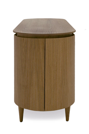   Oak 4-Door Oval Sideboard | Oroa.com