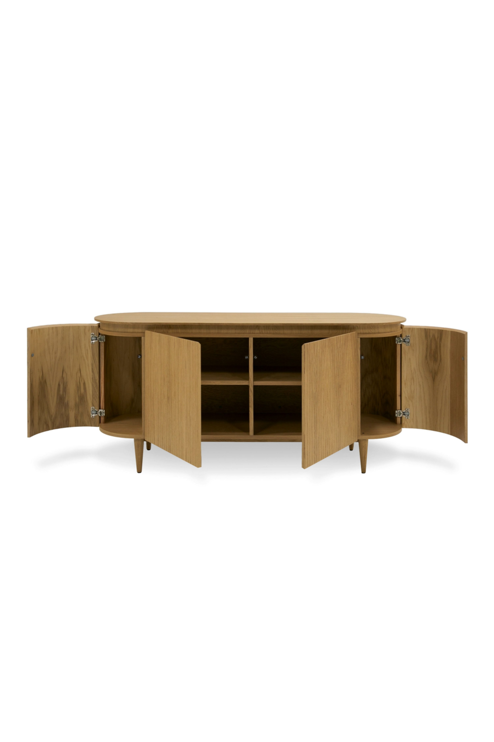   Oak 4-Door Oval Sideboard | Oroa.com