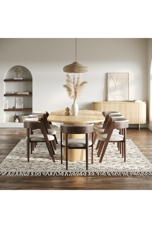   Oak 4-Door Oval Sideboard | Oroa.com