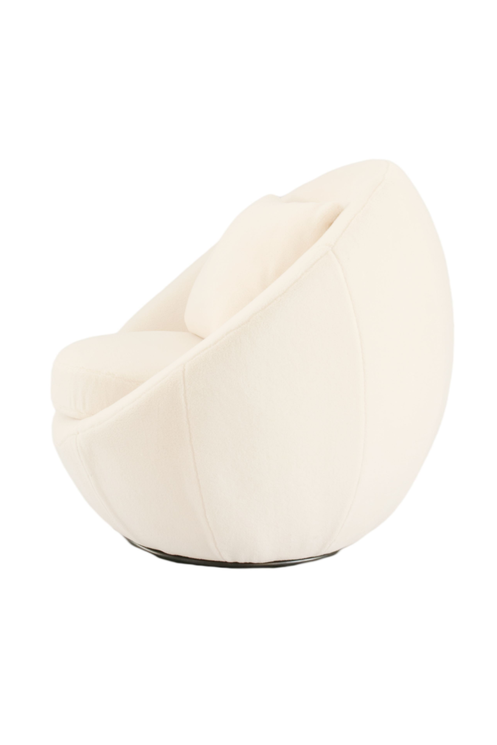   White Round Swivel Accent Chair | Oroa.com
