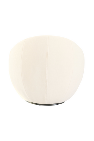   White Round Swivel Accent Chair | Oroa.com