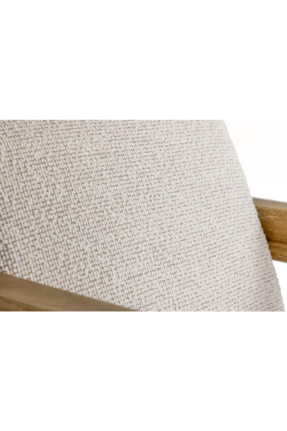   Wood-Framed Beige Accent Chair | Oroa.com