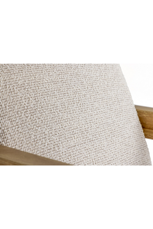   Wood-Framed Beige Accent Chair | Oroa.com