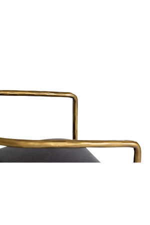   Gray Velvet Counter Chair | Oroa.com