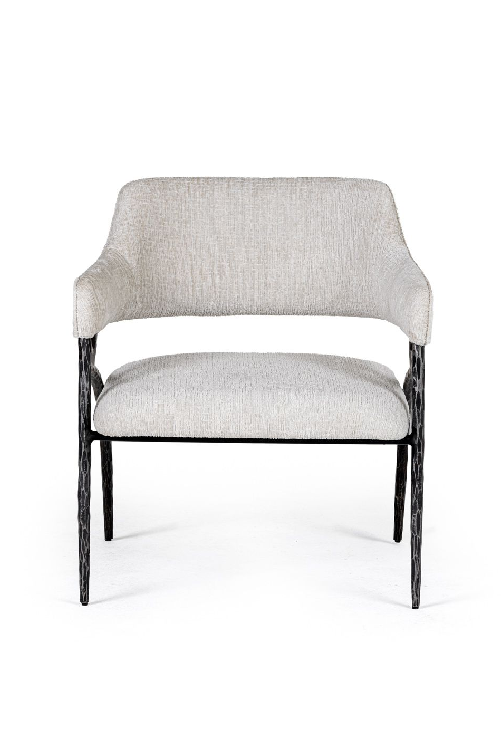   Forged Metal White Accent Chair | Oroa.com
