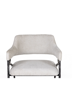   Forged Metal White Accent Chair | Oroa.com