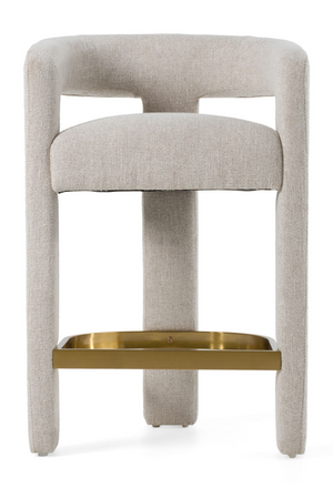   Beige Curved Counter Chair | Oroa.com