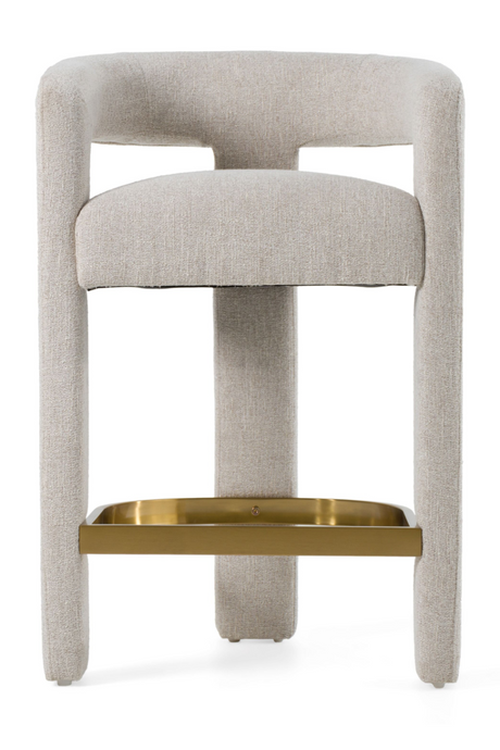  Beige Curved Counter Chair | Oroa.com