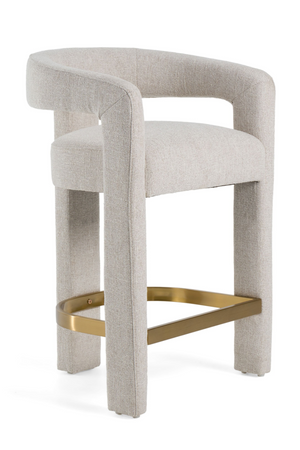   Beige Curved Counter Chair | Oroa.com