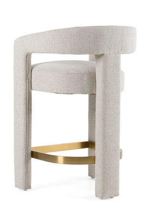   Beige Curved Counter Chair | Oroa.com