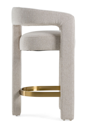   Beige Curved Counter Chair | Oroa.com