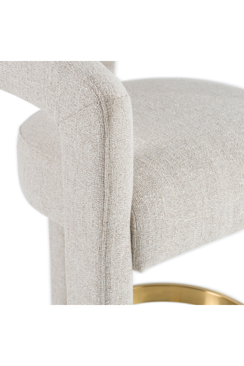   Beige Curved Counter Chair | Oroa.com