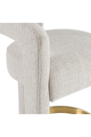   Beige Curved Counter Chair | Oroa.com